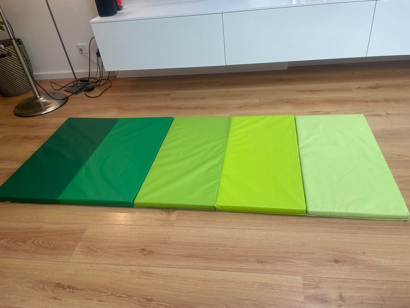 IKEA PLUFSIG opvouwbare speelmat - Groen, Ophalen of Verzenden, Gebruikt
