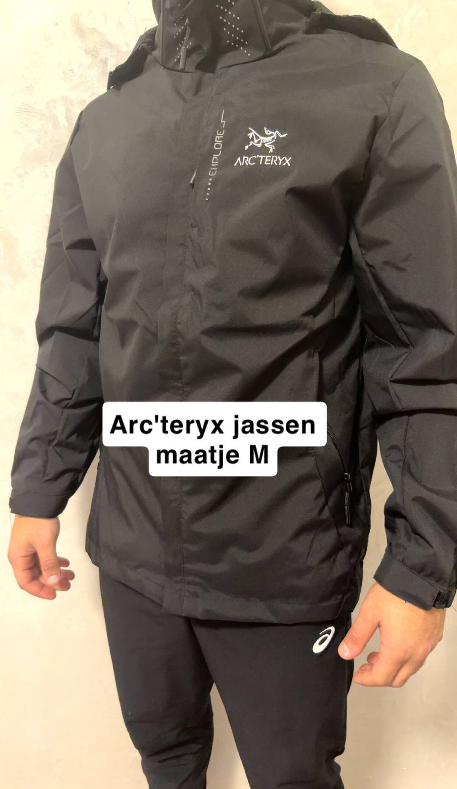 arc'teryx jas waterdicht maat M nieuw!, Kleding | Heren, Ophalen of Verzenden, Zo goed als nieuw, Maat 48/50 (M), Zwart