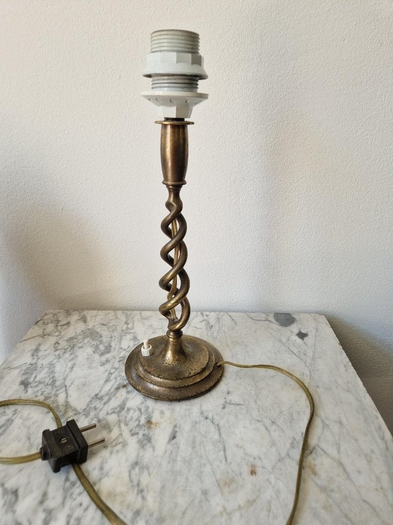 Oude lampenvoet, Ophalen, Gebruikt, Vintage, Metaal