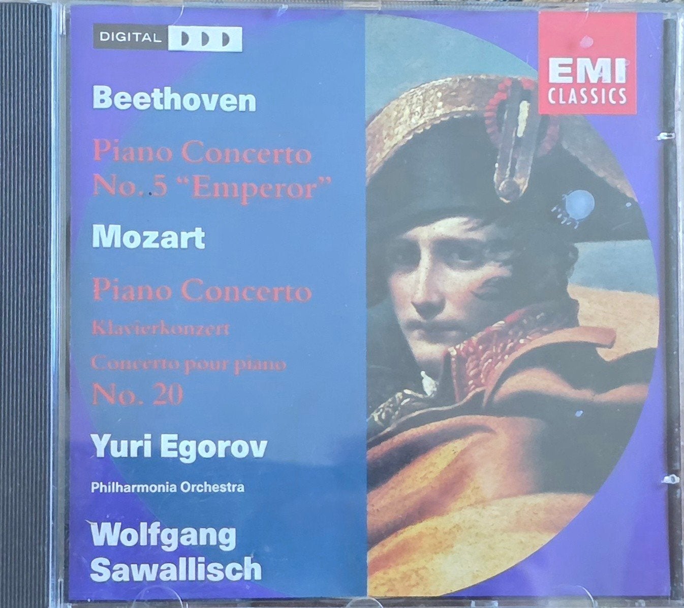Beethoven & Mozart: Piano Concertos - Yuri Egorov CD, Cd's en Dvd's, Cd's | Klassiek, Soloconcert, Inclusief doosje, Ophalen of Verzenden