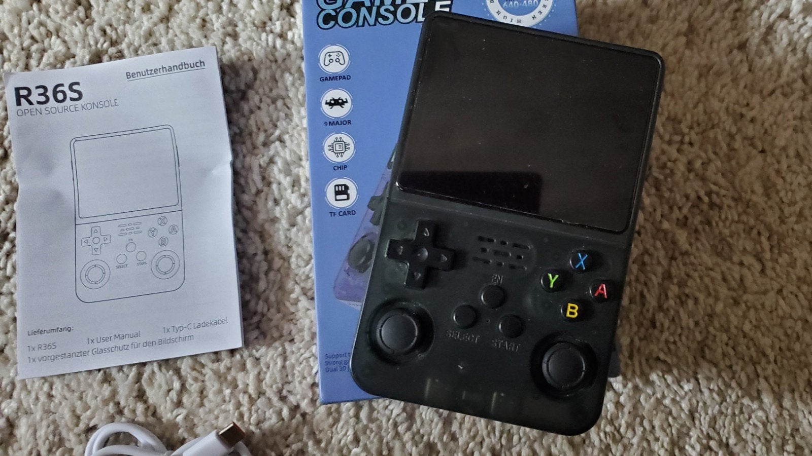 Game boy achtig console type r36s
3200mAh batterij 
Handleid, Ophalen of Verzenden, Zo goed als nieuw