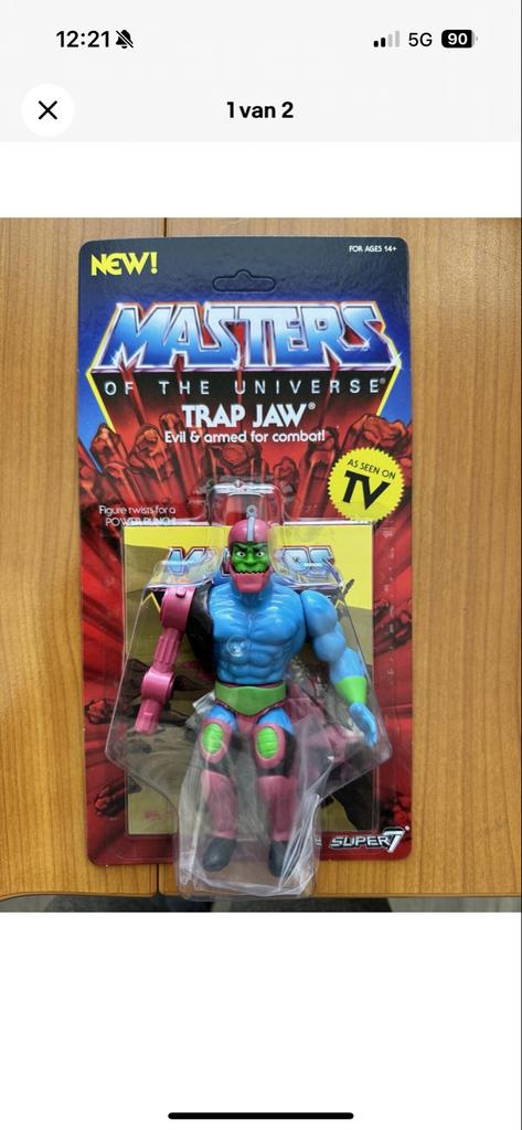 Masters of the Universe Trap Jaw Actiefiguur - Nieuw!, Ophalen of Verzenden, Nieuw