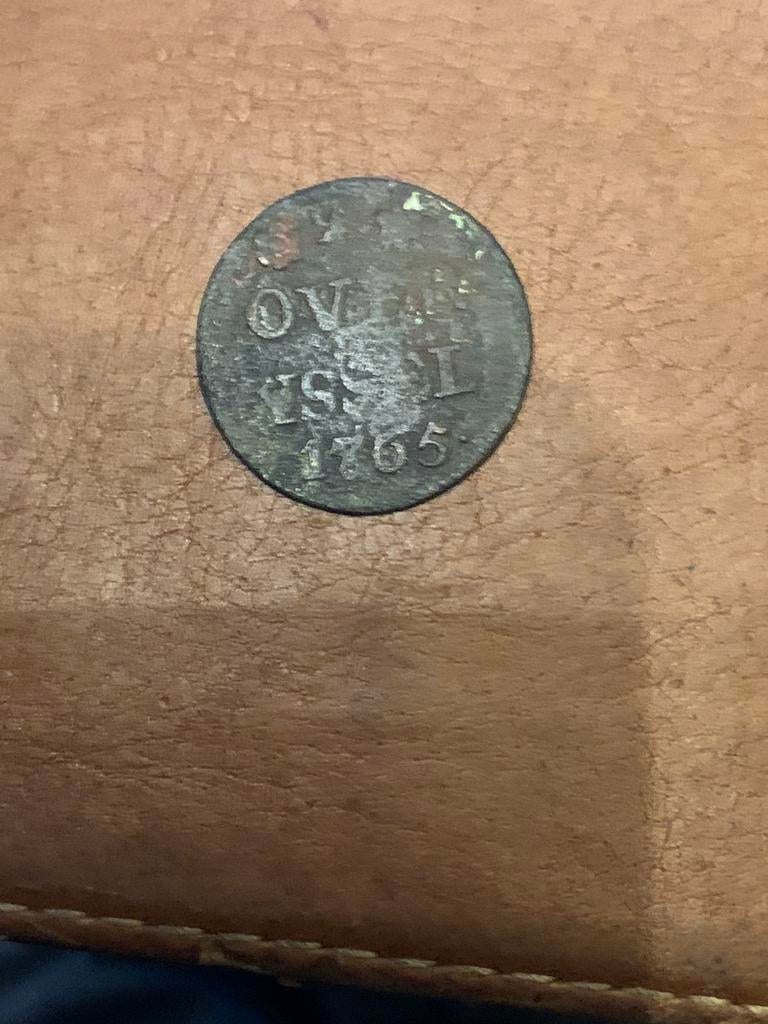 Duit Overijssel 1765, Postzegels en Munten, Munten | Nederland, Ophalen, Vóór koninkrijk, Overige waardes, Losse munt