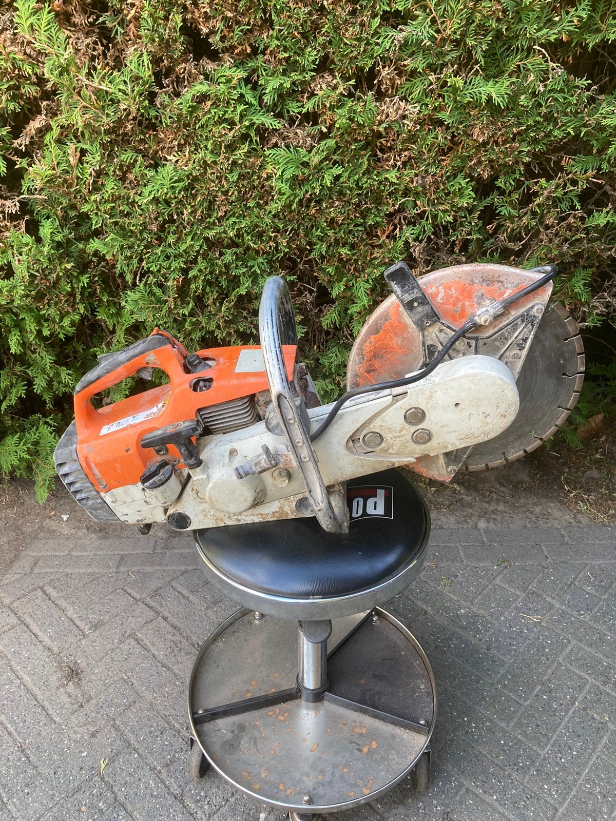 Stihl ts 400 bandenzaag motorslijper, Ophalen, Gebruikt