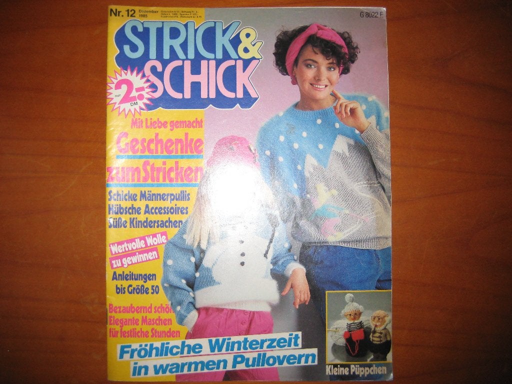 Strick + Schick. 12/85, Geschenke zum Selbermachen (337), Ophalen of Verzenden, Zo goed als nieuw, Breien en Haken