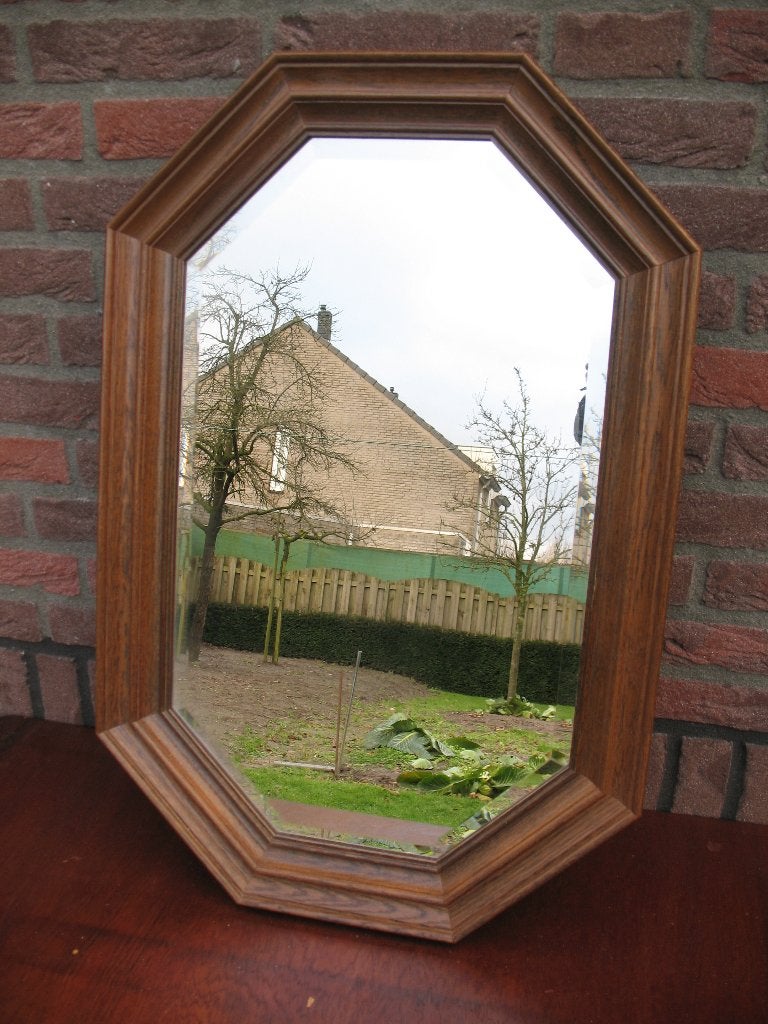 Spiegel 8-hoekige lijst, Ophalen, Minder dan 50 cm, Zo goed als nieuw, Minder dan 100 cm