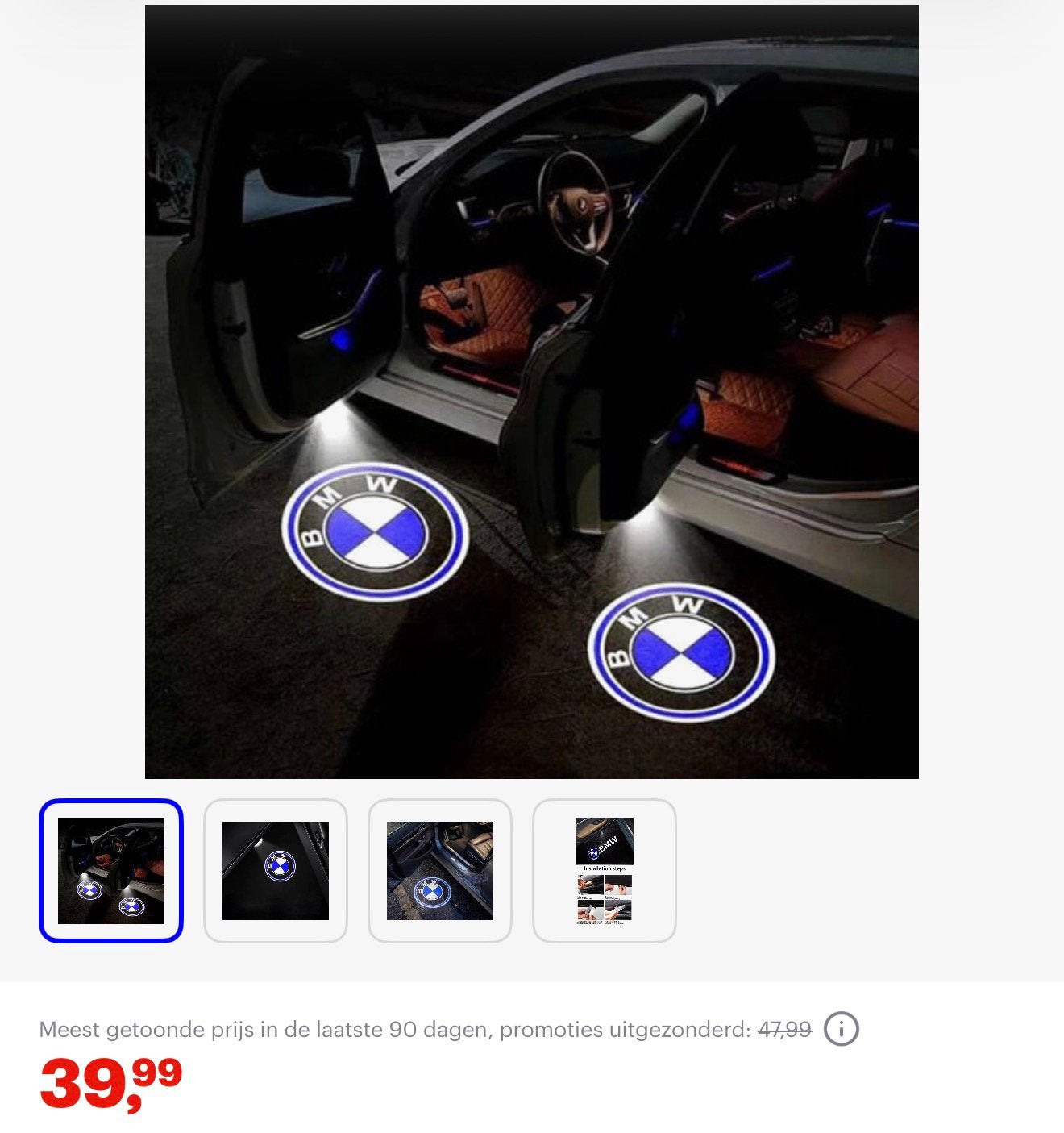 BMW Logo Deurverlichting, Ophalen of Verzenden, Universele onderdelen