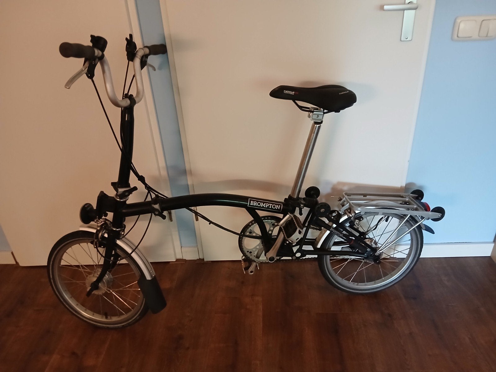 Brompton vouwfiets 3 versnellingen, Ophalen, Gebruikt, Brompton, 16 tot 18 inch