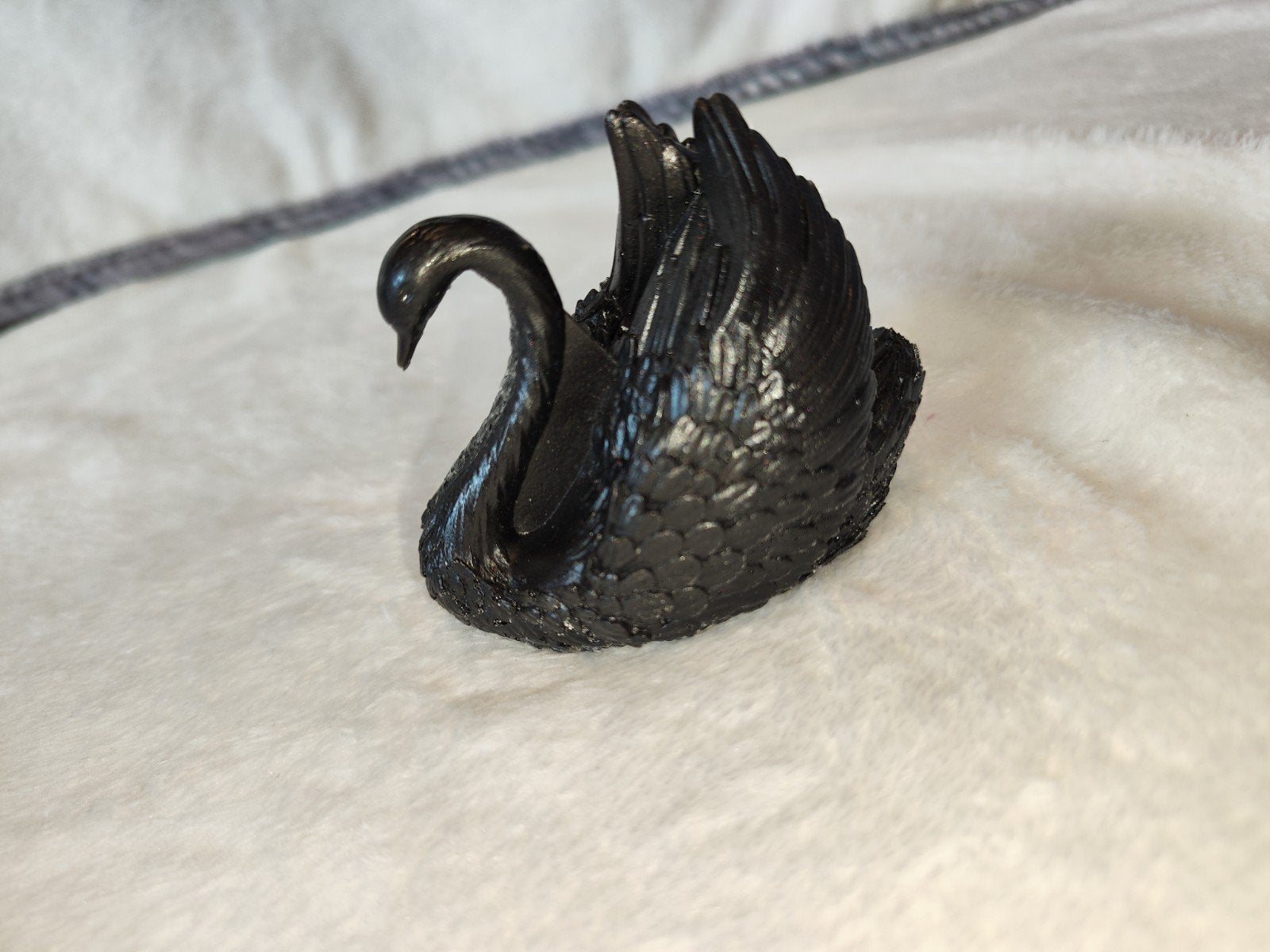 Zwarte Zwaan Beeldje van Epoxy Hars - Handgemaakt, Overige typen, Minder dan 20 cm, Ophalen of Verzenden, Handgemaakt