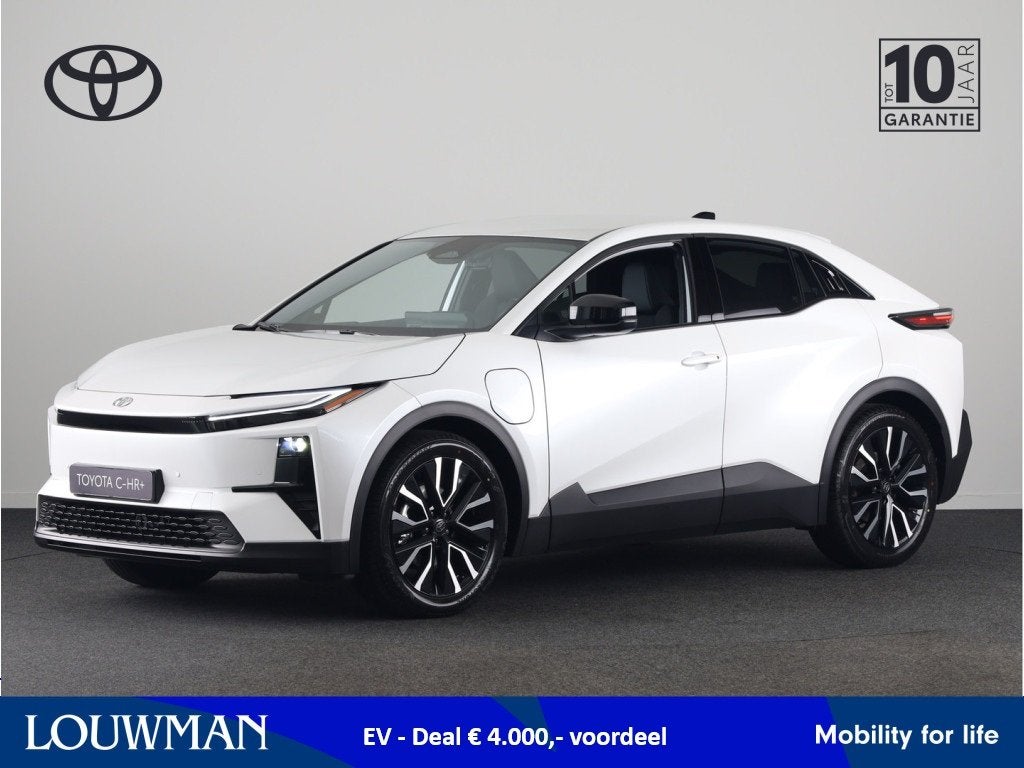Toyota C-HR+ First Edition 77 kWh *EV deal € 4.000,- voord, 12 maanden, Stof, 24 min, Wit