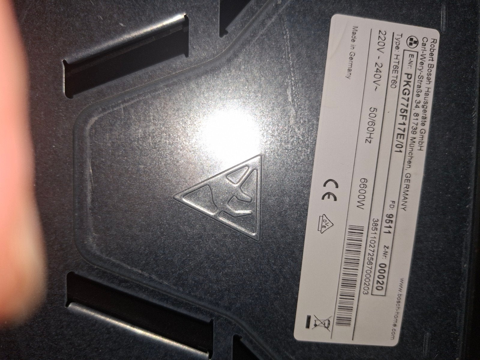 Bosch PKG775F17E Keramische Kookplaat 6600W, Ophalen of Verzenden, Zo goed als nieuw, Keramisch, 4 kookzones