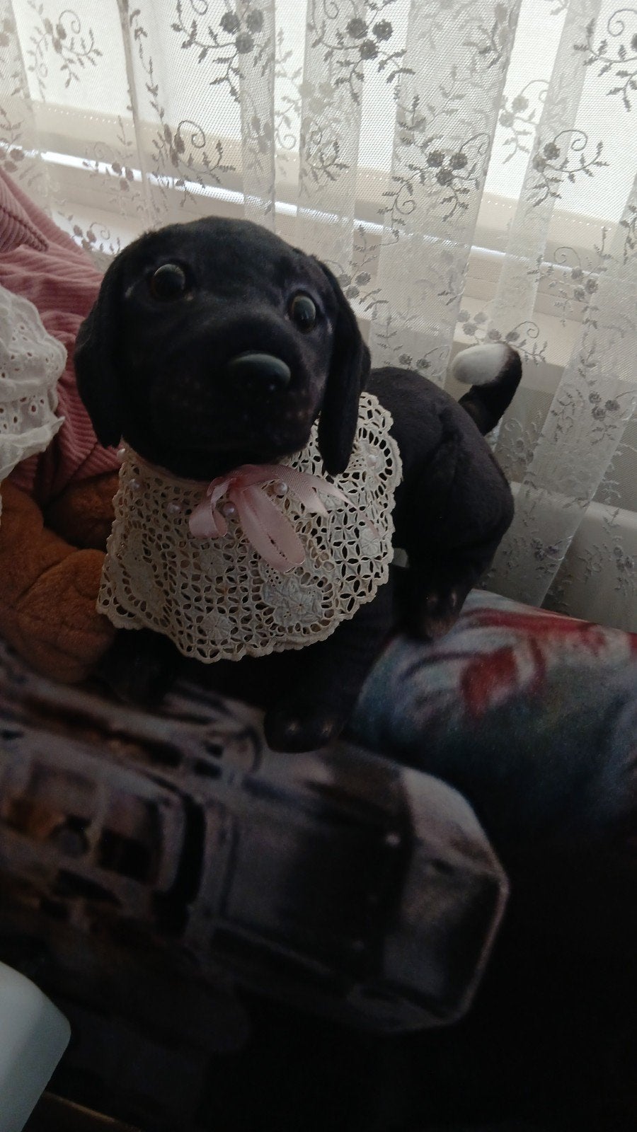 Handgemaakte tekkel hond beer, Verzamelen, Beren en Cherished Teddies, Ophalen of Verzenden, Zo goed als nieuw, Stoffen beer, Overige merken