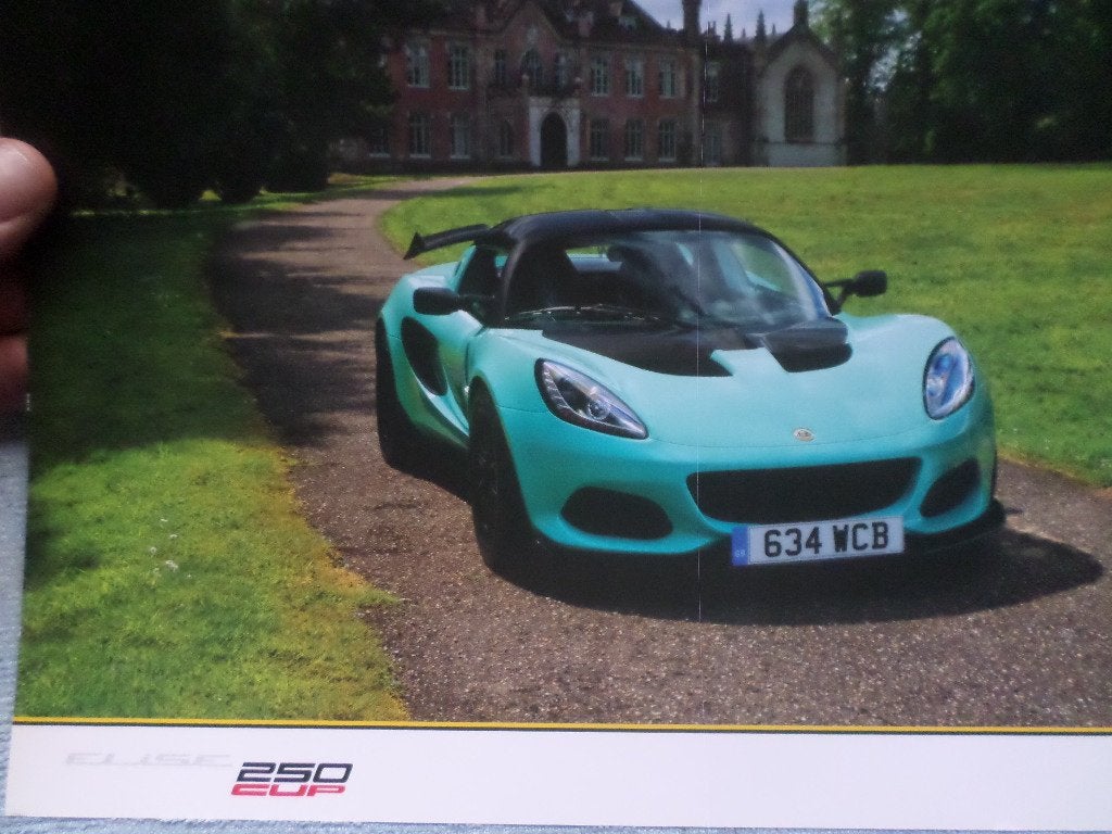 Lotus Elise 250 Cup Brochure, Ophalen of Verzenden, Zo goed als nieuw, Overige merken