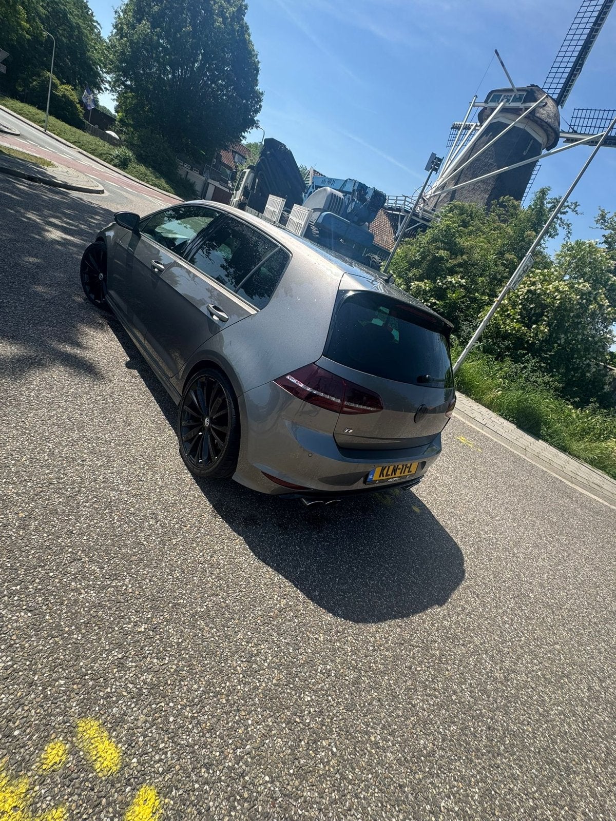 Volkswagen Golf 2.0 TSI R 221KW 5D 4MOTION DSG 2015 Grijs, Auto's, Automaat, Zwart, 4 cilinders, 1984 cc