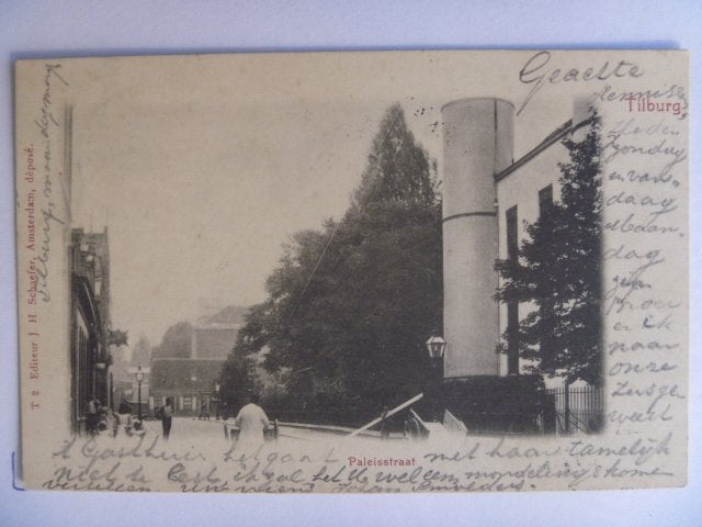ansichtkaart. Paleisstraat. Tilburg. 1902, Ophalen of Verzenden, Voor 1920, Gelopen, Noord-Brabant