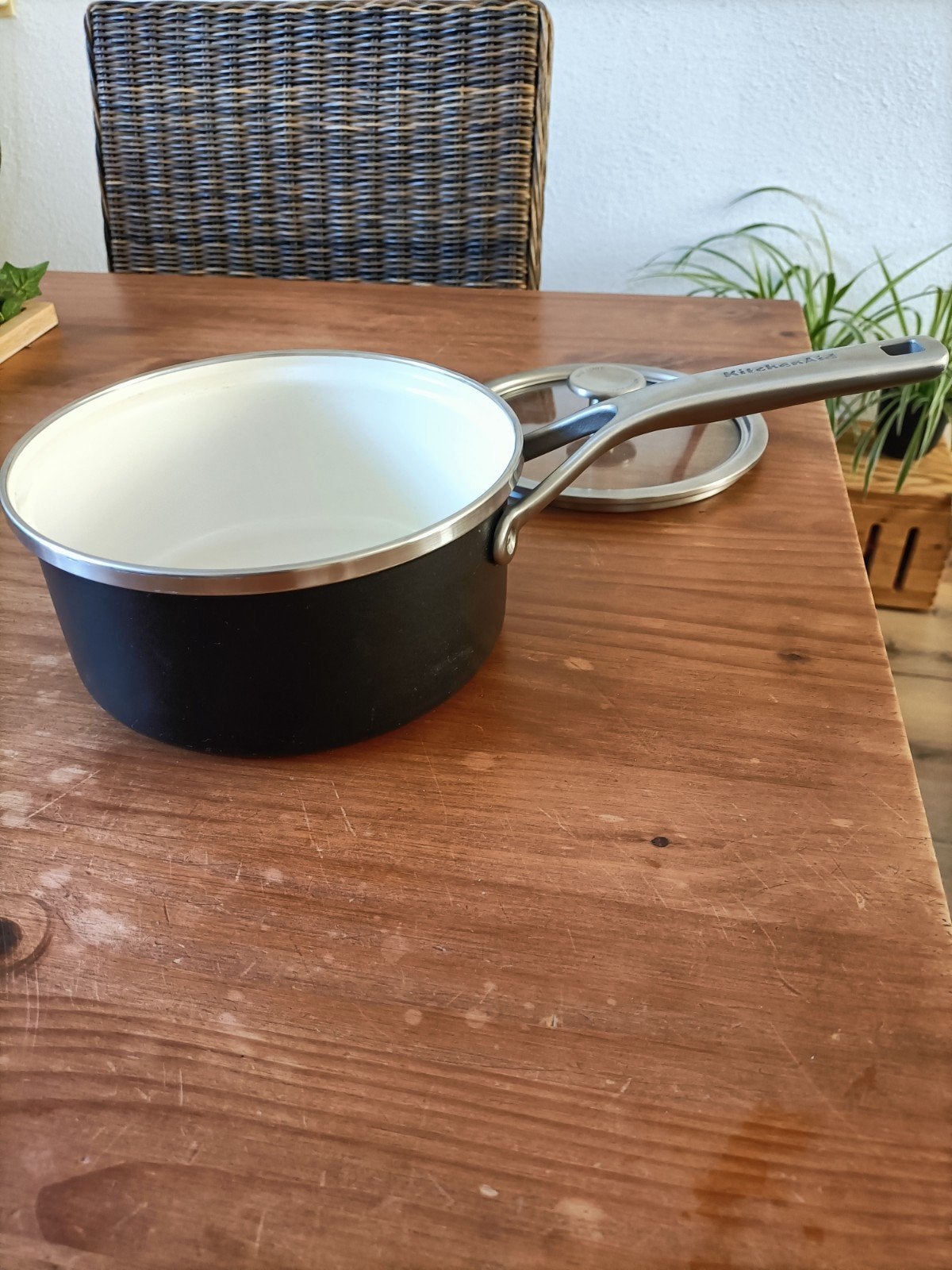 Green pan steelpannetje van 18 cm, Ophalen, Zo goed als nieuw
