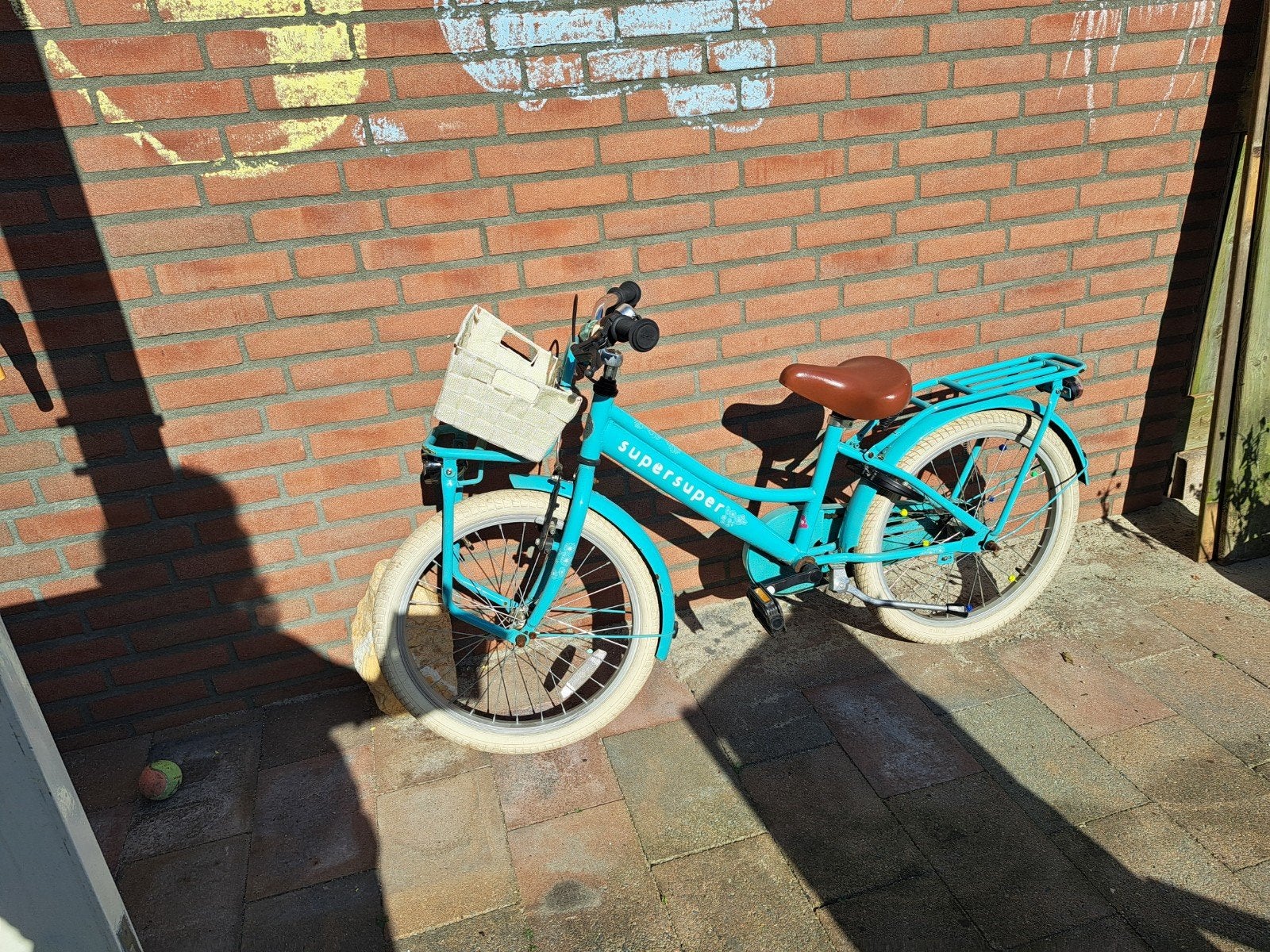 Meisjesfiets 20 inch, Gebruikt, Velgrem, Ophalen of Verzenden, Handrem