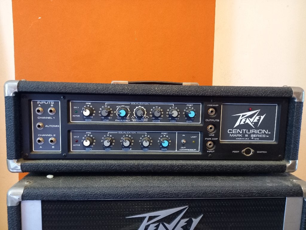 Peavey Centurion Mark 3 series met 1x15' cab (1978), Ophalen, Gebruikt, Basgitaar, 100 watt of meer