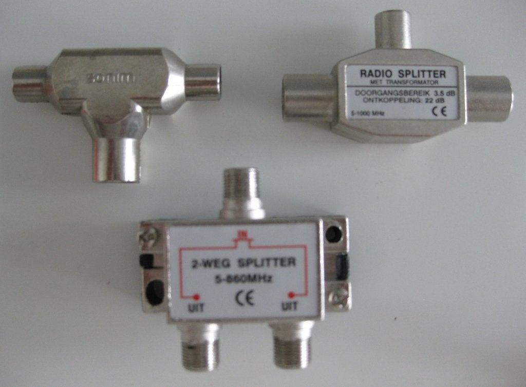 Splitters 3 stuks sonim, radio splitter met trafo, 2-weg, Ophalen of Verzenden, Nieuw, Minder dan 2 meter, Overige kabels