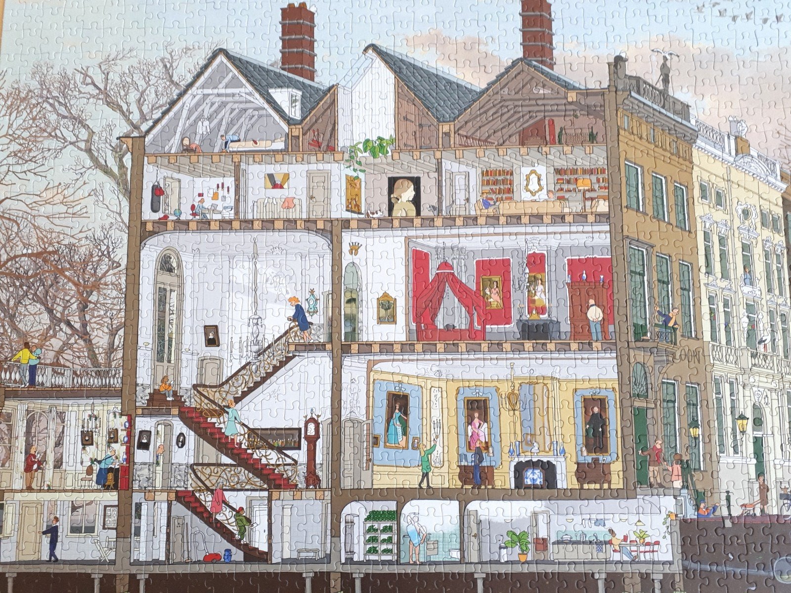 SIMONE BIJLARD 🏤 puzzel Museum van Loon zgan 1000 stukjes, Ophalen of Verzenden, 500 t/m 1500 stukjes, Zo goed als nieuw, Legpuzzel