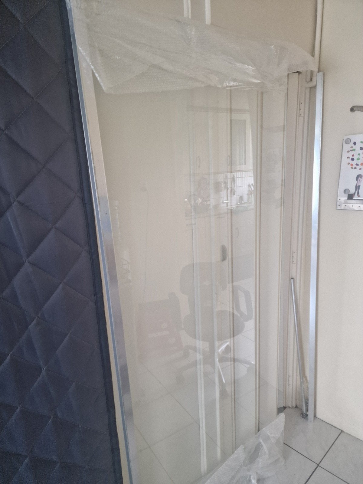 Douchewand, Huis en Inrichting, Badkamer | Complete badkamers, Ophalen, Gebruikt