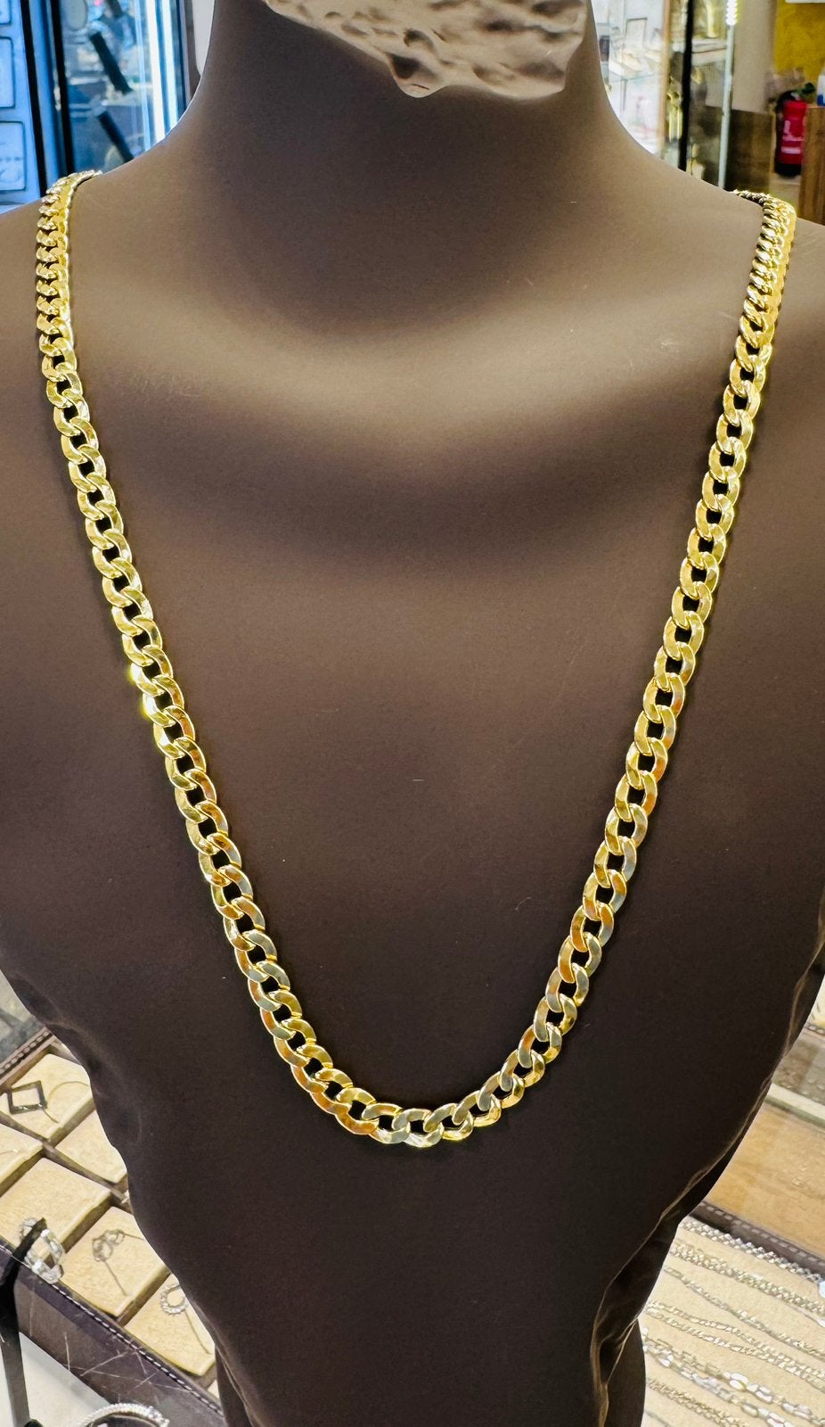 18 Karaat Gouden Cuban Chain Ketting 38.25 gr - Nieuw, Ophalen, Nieuw, Goud, Goud