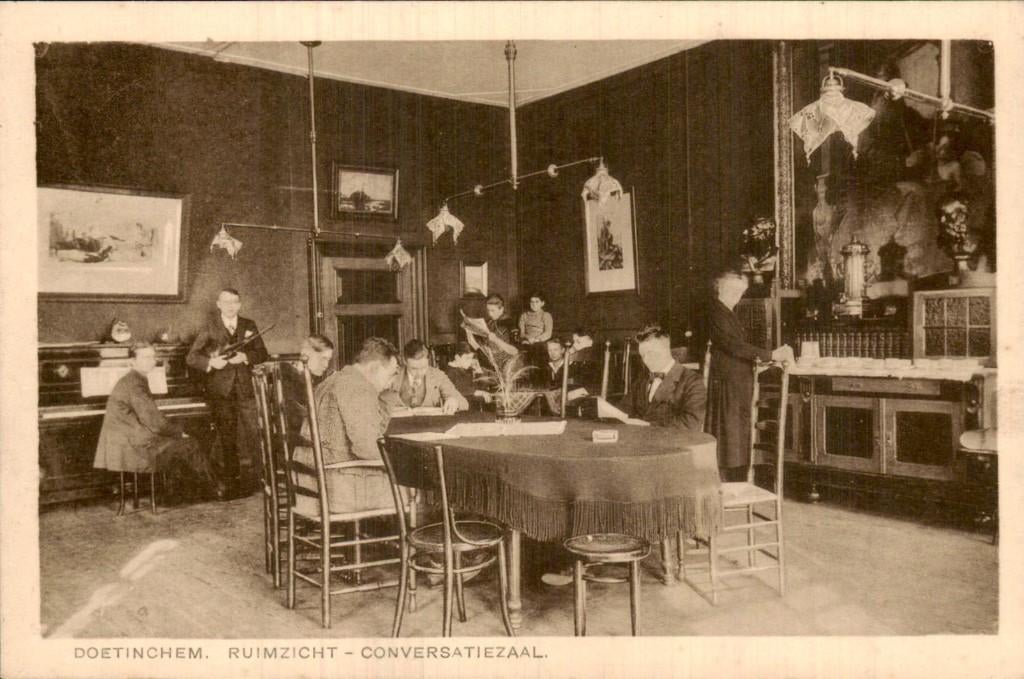 Doetinchem - Ruimzicht - Conversatiezaal, Ophalen of Verzenden, Voor 1920, Ongelopen, Gelderland