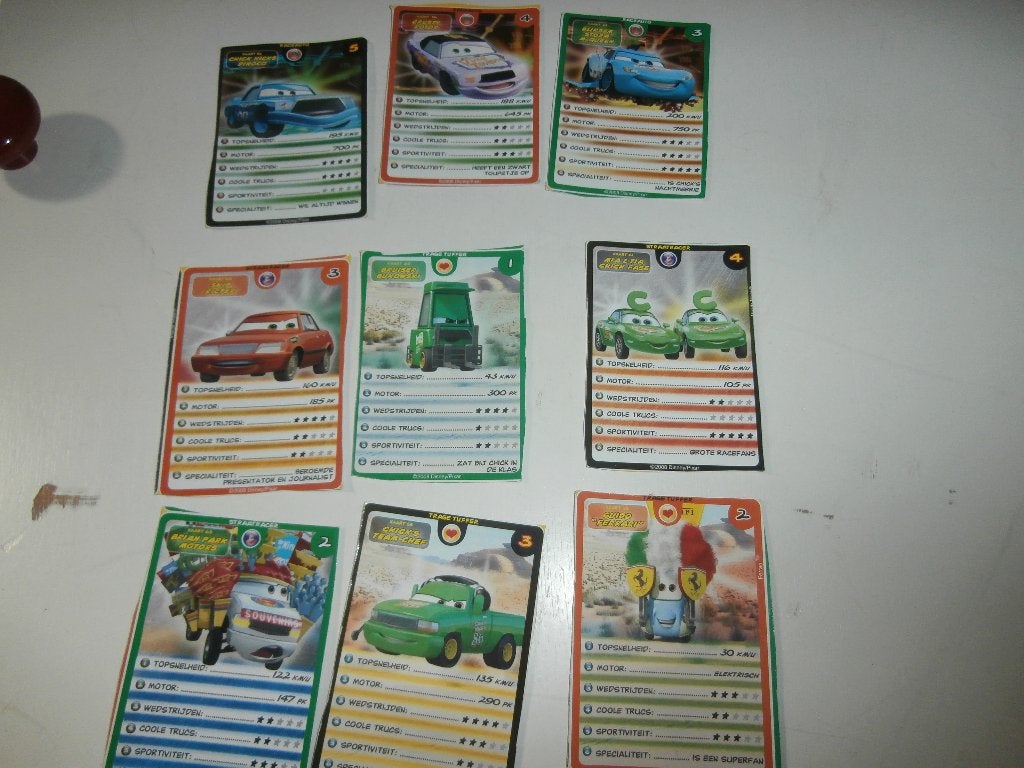 kaartspel Disney Pixar Cars plaatjes kaart spel kwartet film, Ophalen of Verzenden, Gebruikt, Disney