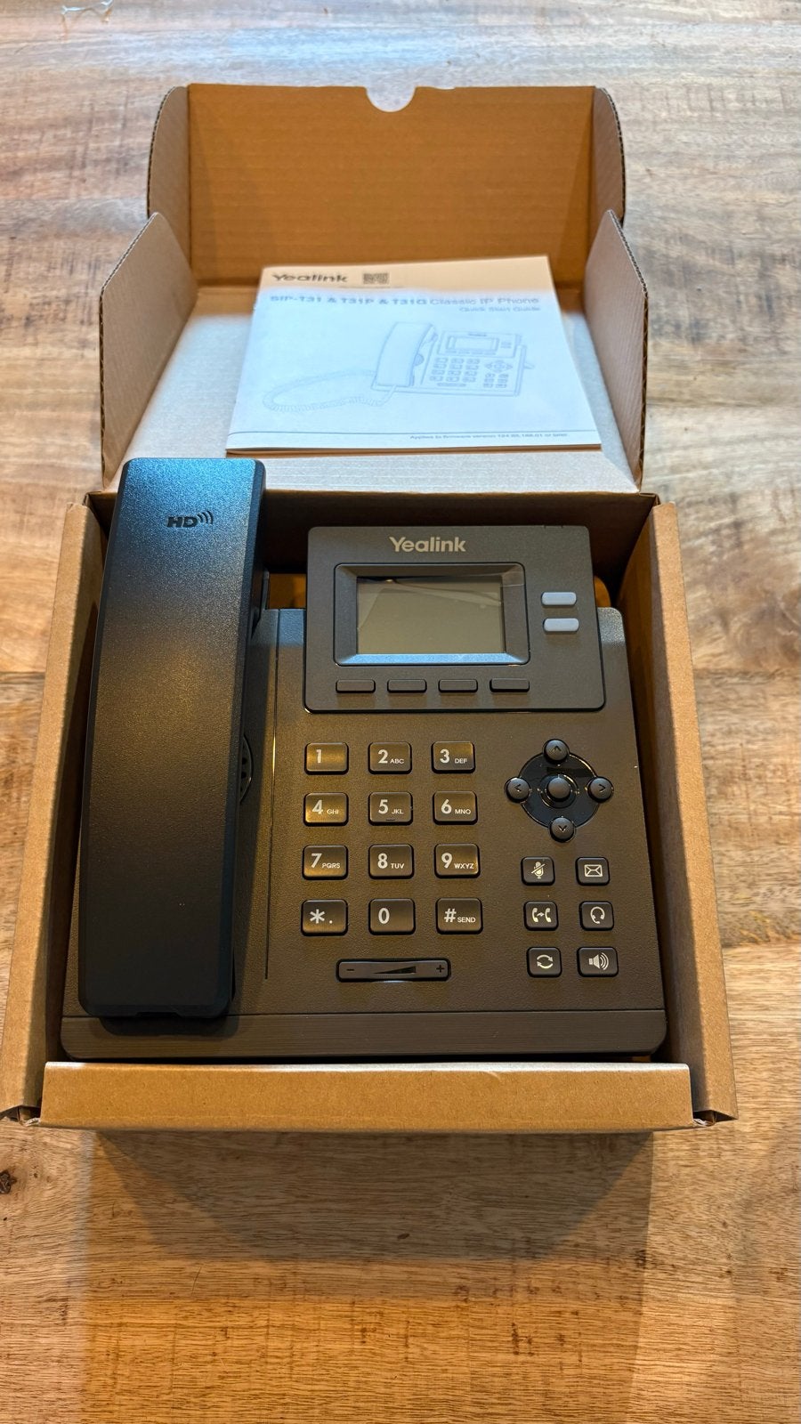 Yealink SIP-T31P IP-telefoon - Nieuw in doos, Ophalen of Verzenden, Nieuw