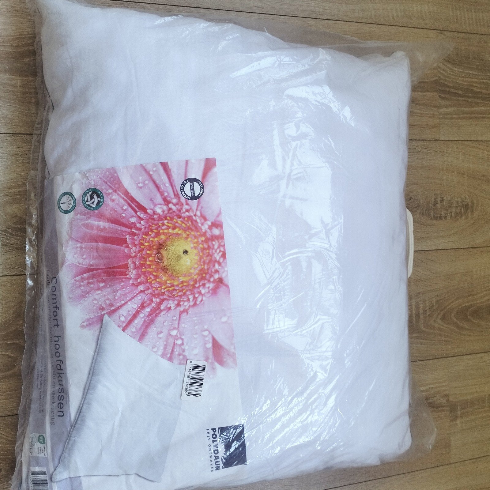 comfort hoofdkussen nieuw 60x70, Eenpersoons, Wit, Nieuw, Ophalen of Verzenden