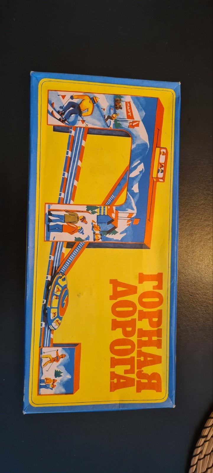 Vintage blikken Russische Speelgoedbaan in originele doos, Ophalen of Verzenden