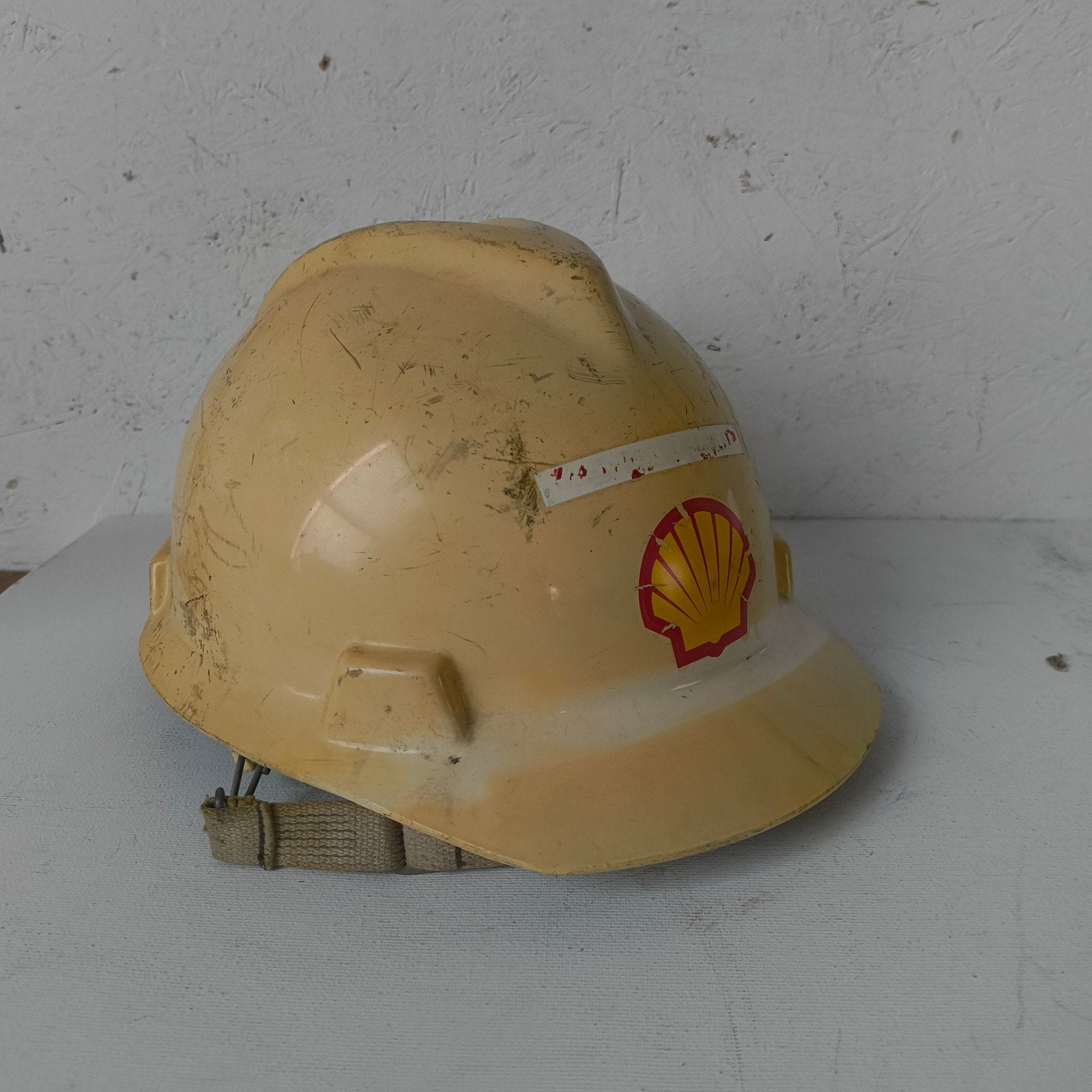 Vintage shell veiligheids helm olie platform, Verzamelen, Ophalen of Verzenden, Gebruiksvoorwerp