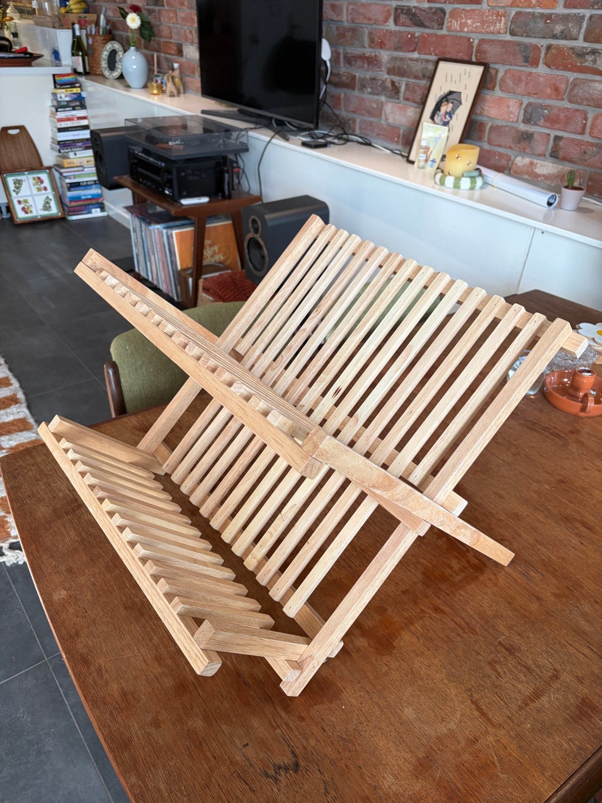 Houten droogrek van Dille & Kamille, Ophalen, Bordenrek, Hout, Zo goed als nieuw