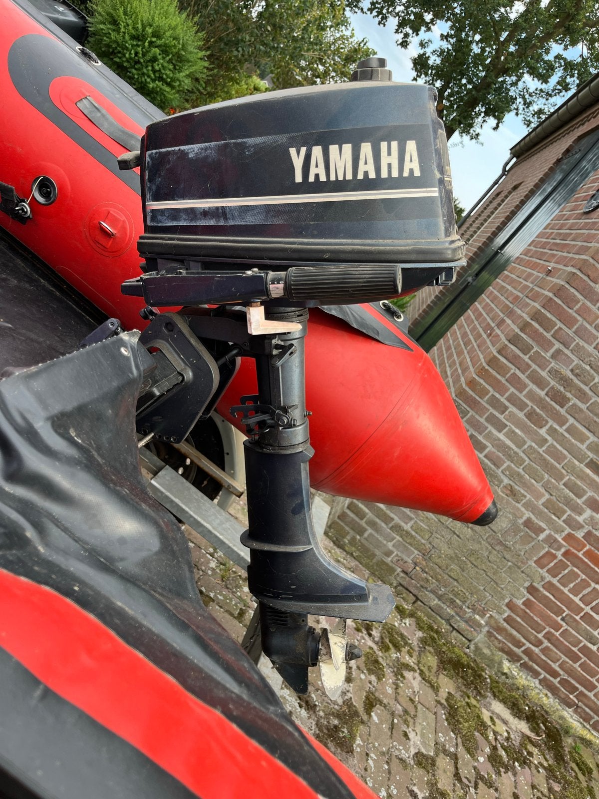 Bootje Seamaster Q 420 met trailer en 5 pk motor, Watersport en Boten, PVC, Ophalen, Overige merken, Gebruikt