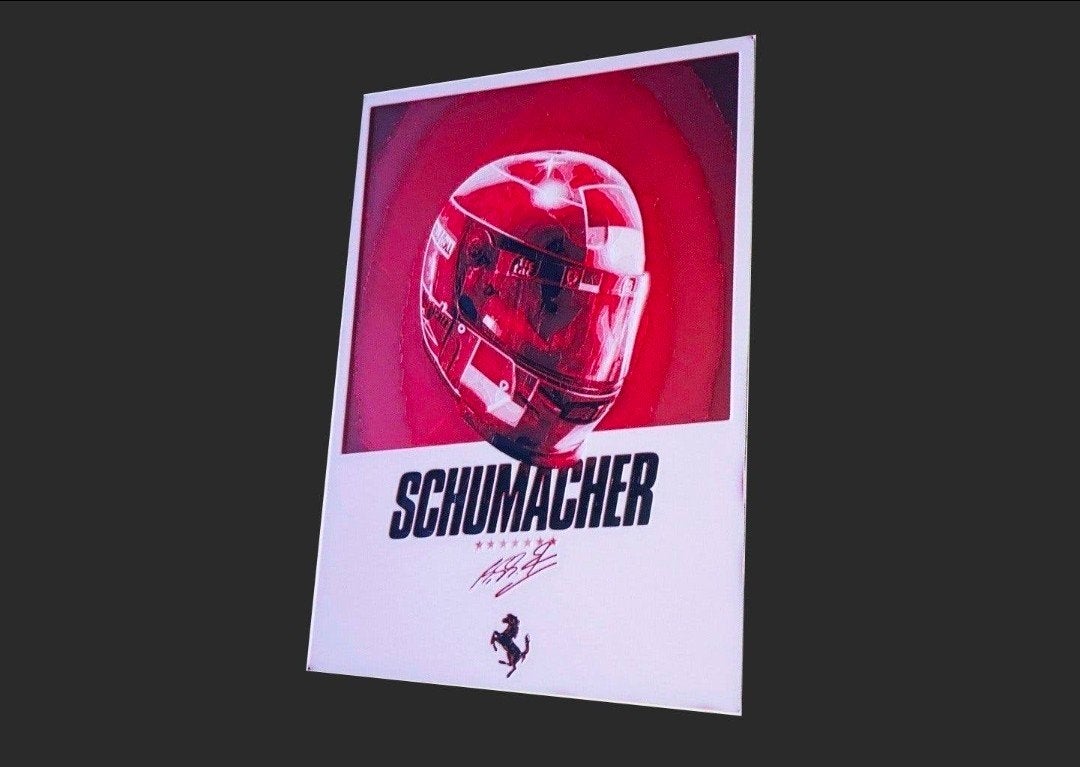 Michael Schumacher Reclamebak met LED Verlichting, Verzamelen, Ophalen of Verzenden, Nieuw, Formule 1