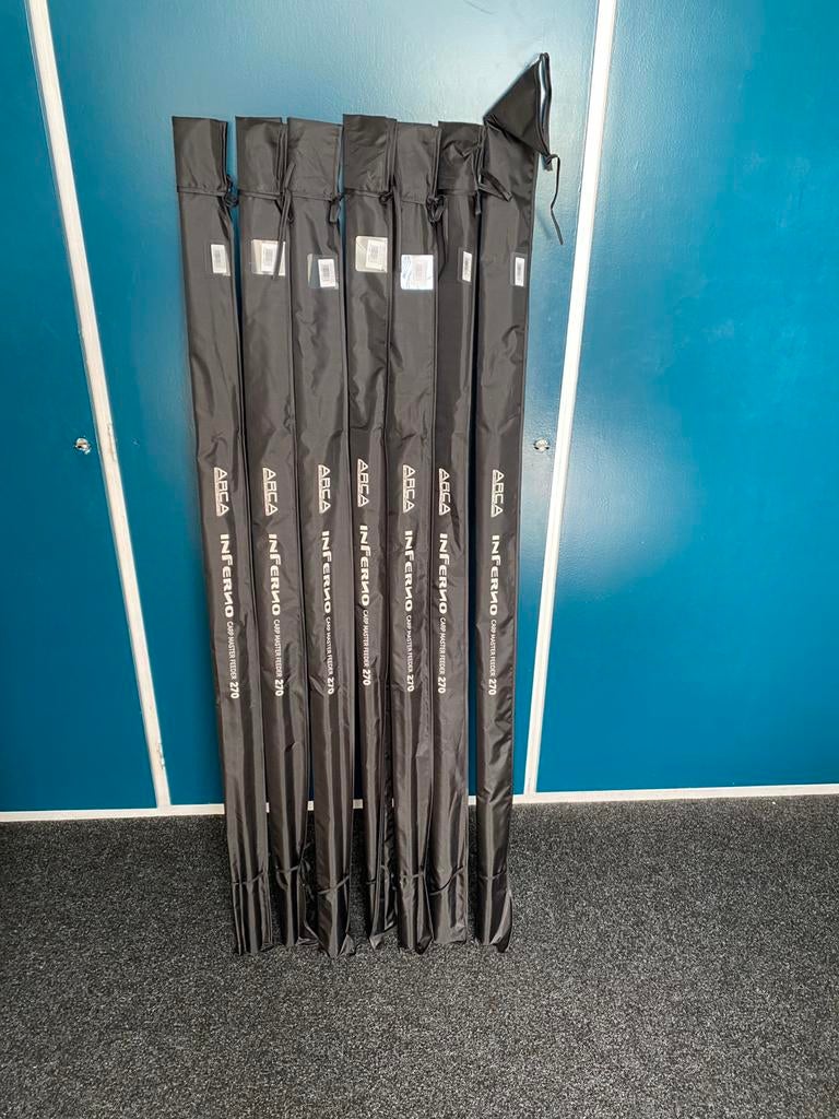 NIEUW Arca Inferno Carp Master Feeder 2,7m 0-30gr + top, D, Werphengel, Nieuw, Ophalen of Verzenden
