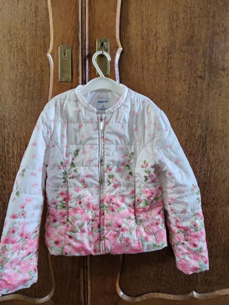 Mayoral licht gevoerd jasje maat 128, Kinderen en Baby's, Kinderkleding | Maat 128, Mayoral, Meisje, Ophalen of Verzenden, Zo goed als nieuw