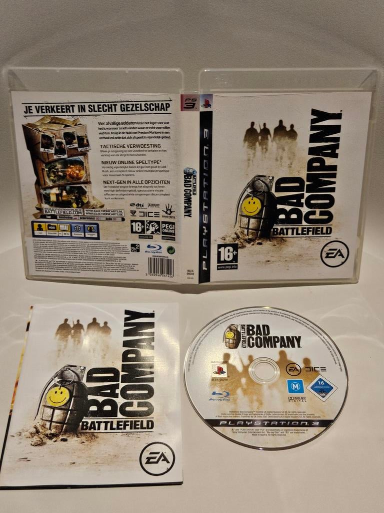Battlefield Bad Company PS3, Spelcomputers en Games, Games | Sony PlayStation 3, Shooter, 1 speler, Ophalen of Verzenden, Zo goed als nieuw