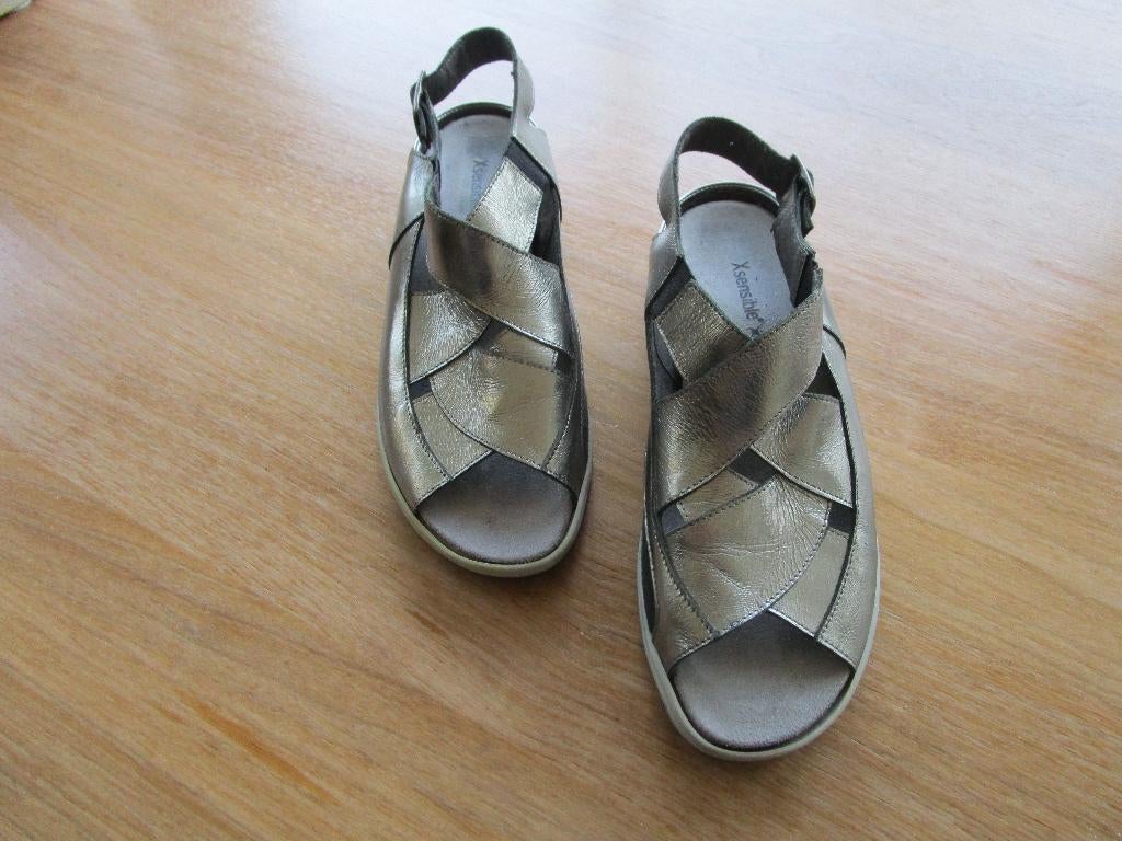Xsensible open zomerschoen Kleur zilver maat  5, Xsensible, Schoenen met lage hakken, Overige kleuren, Ophalen of Verzenden