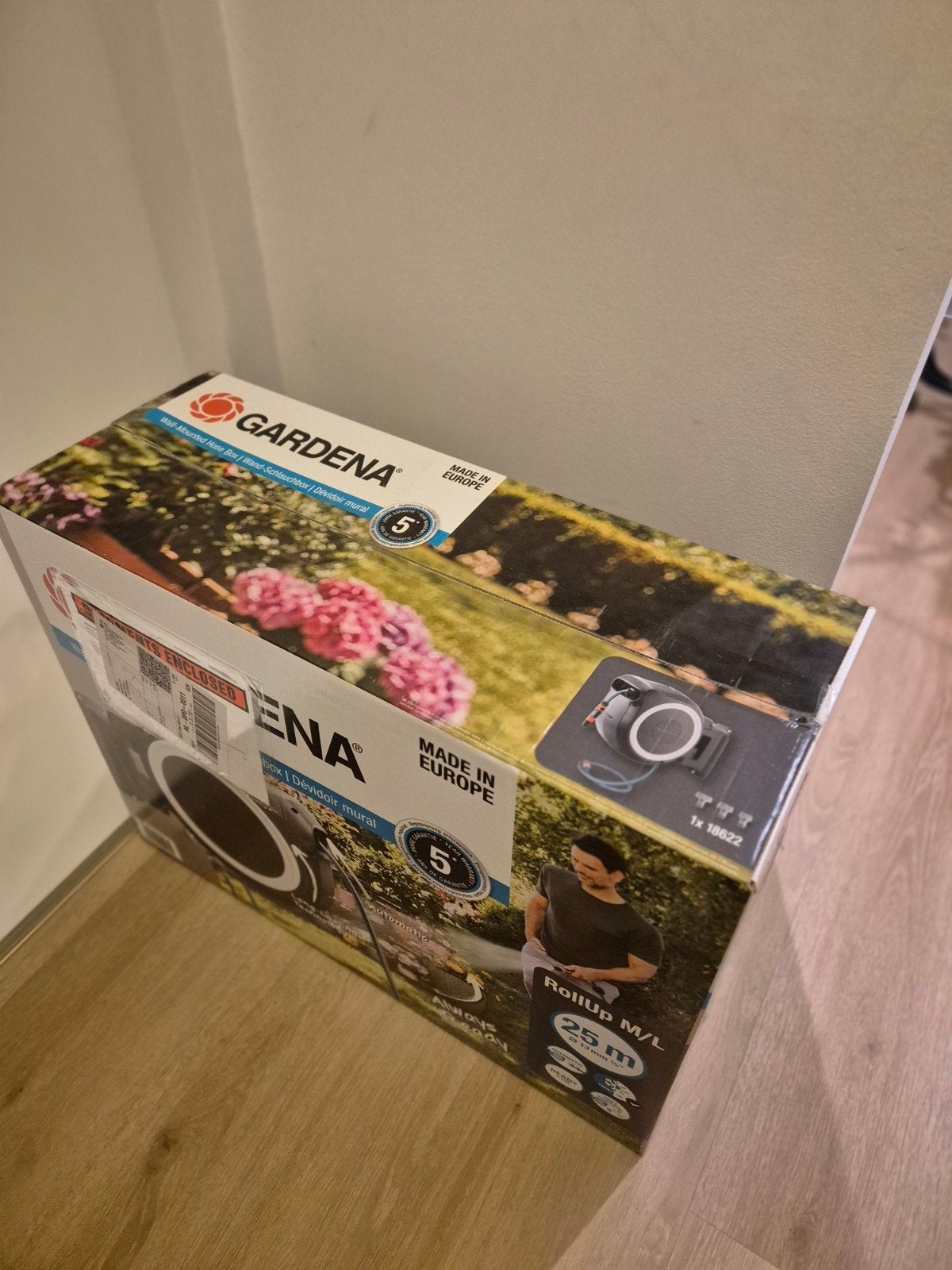 Gardena RollUp 25 m nieuw, Ophalen of Verzenden, Nieuw, Tuinslanghaspel