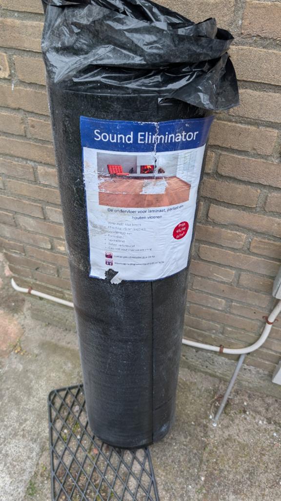 Ondervloer Sound Eliminator 50 euro per rol (5 beschikbaar), Overige typen, Nieuw, Ophalen of Verzenden, 10 m² of meer
