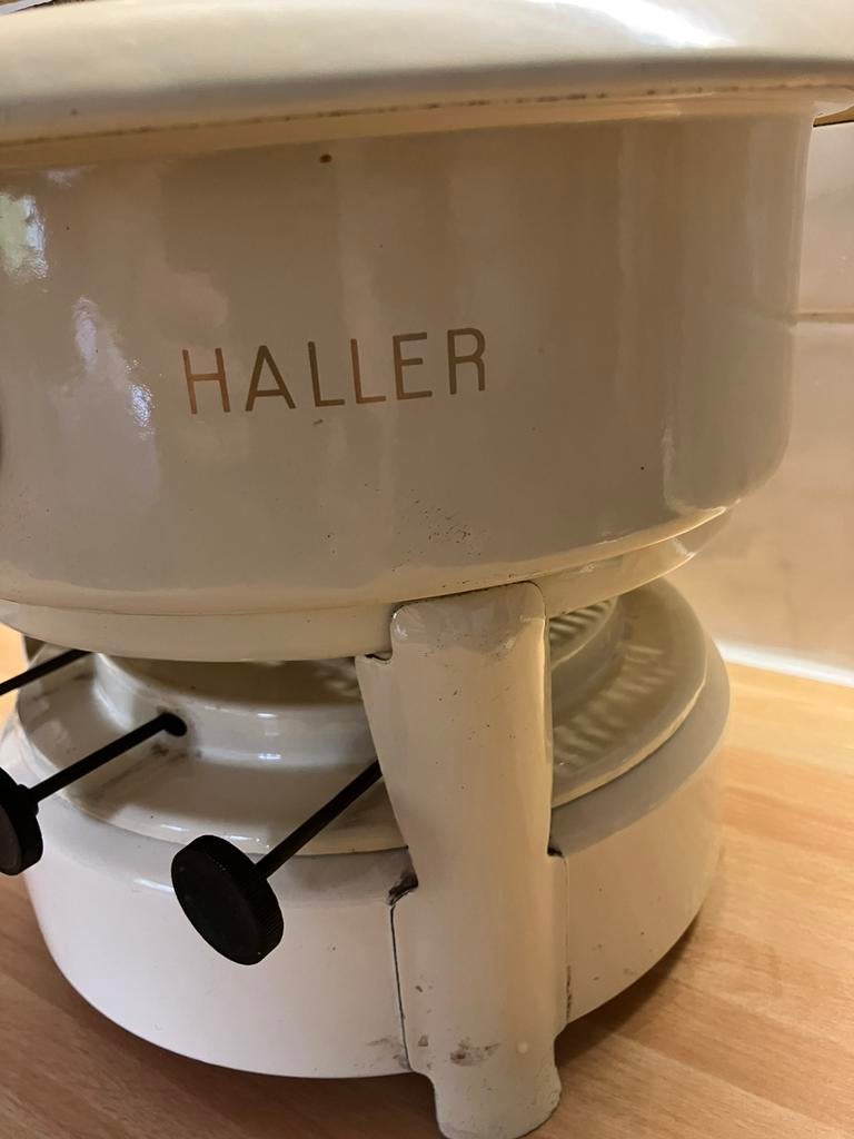 Haller petroleumstel, Antiek en Kunst, Antiek | Emaille, Ophalen of Verzenden
