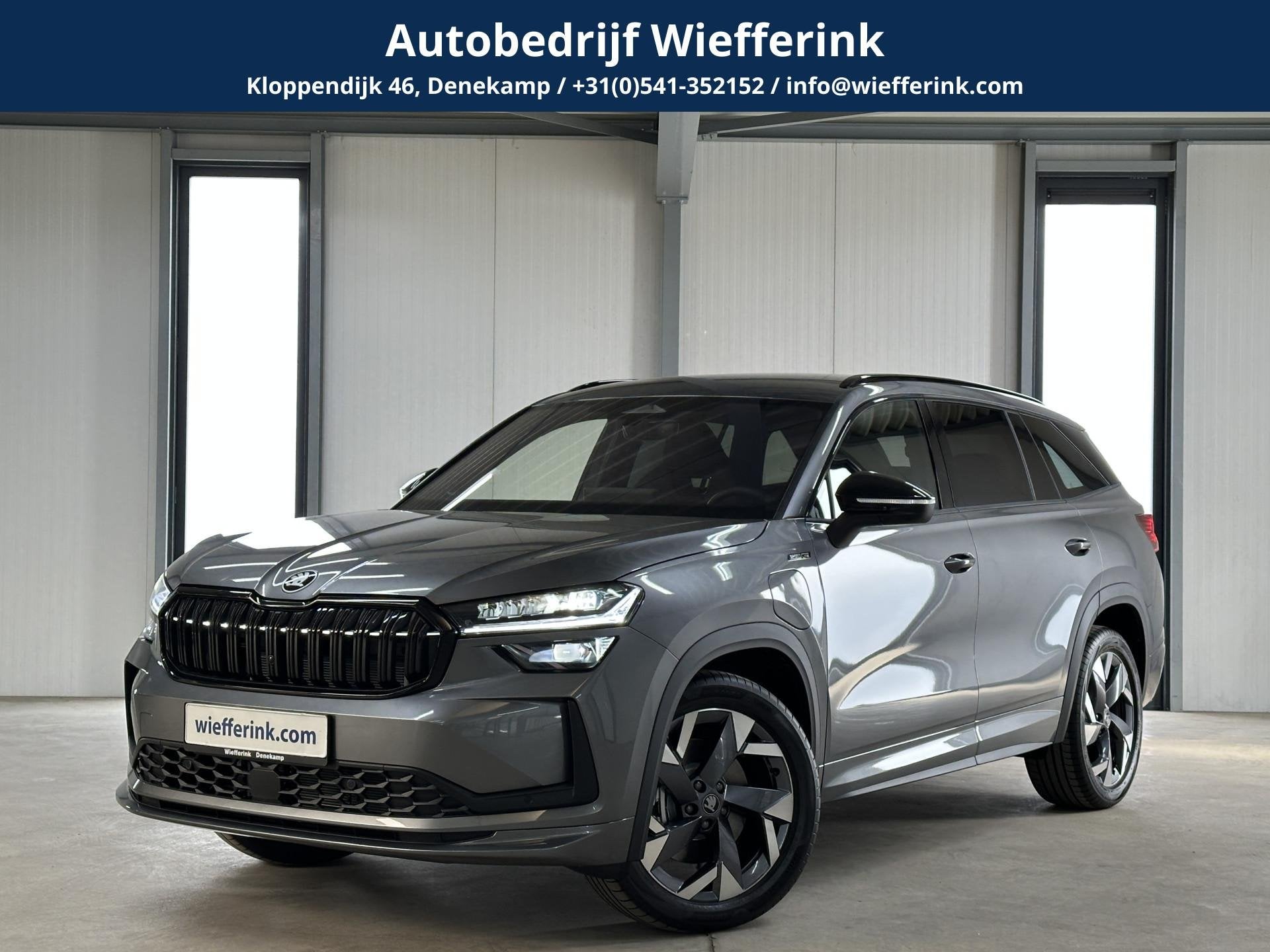 Skoda Kodiaq 1.5 TSI PHEV Sportline | Trekhaak | Canton | Co, Auto's, 12 maanden, Zwart, 4 cilinders, 26 kWh