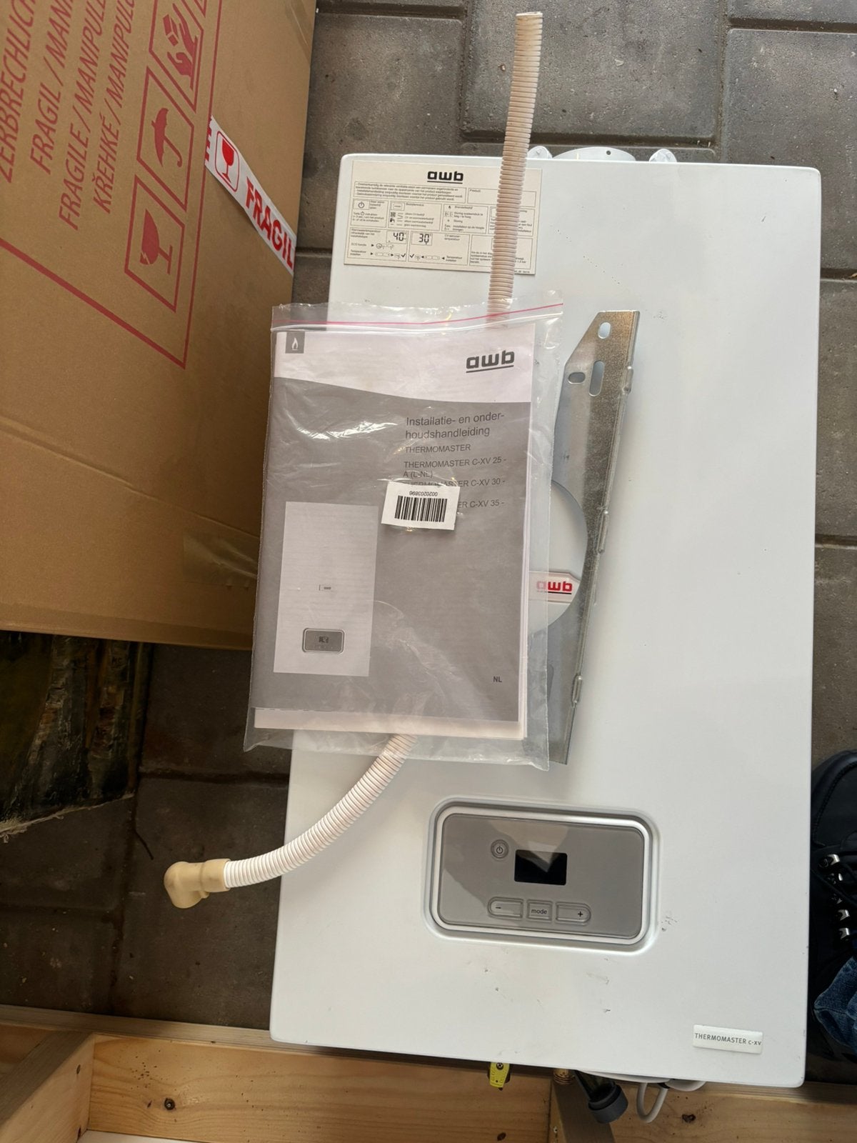 Te koop, AWB c-xv Hr ketel cw4, Ophalen, 30 tot 80 cm, Cv-ketel of Combi-ketel, Minder dan 60 cm