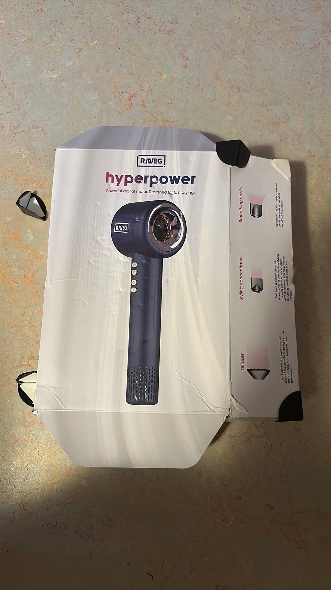 Raveg Hyperpower haardroger – helemaal nieuw!, Ophalen of Verzenden, Nieuw, Föhn of Haardroger
