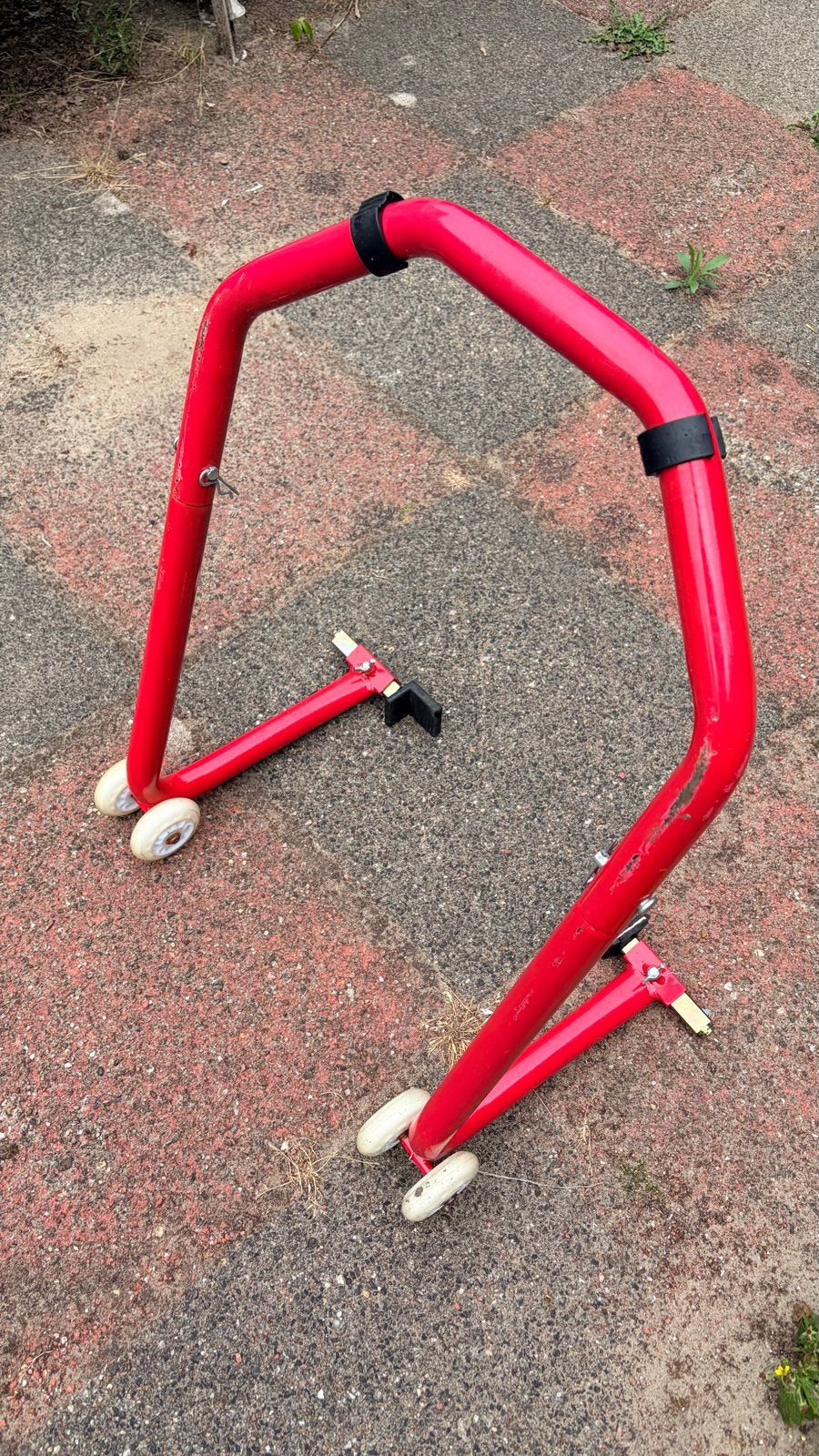 Proworks Motorfiets paddockstand rood, Motoren, Accessoires | Overige, Ophalen, Gebruikt