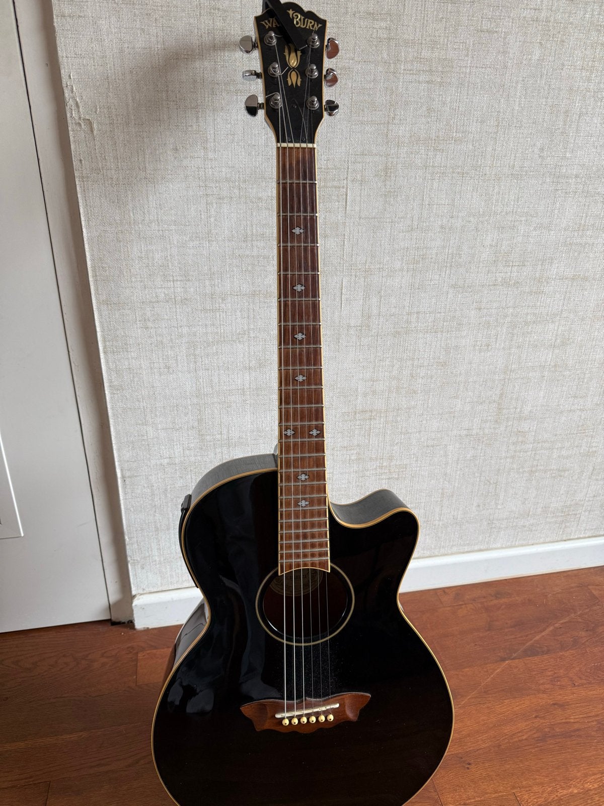 Washburn EA18B electro akoestische gitaar, Ophalen, Zo goed als nieuw, Western- of Steelstringgitaar, Met (piezo-)element
