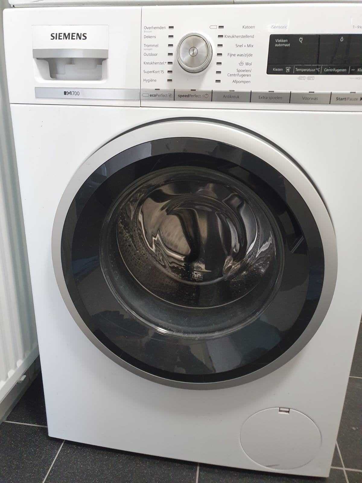 Siemens iQ700 Wasmachine 9kg - Zo goed als nieuw, Witgoed en Apparatuur, Wasmachines, Ophalen, 1200 tot 1600 toeren, 8 tot 10 kg