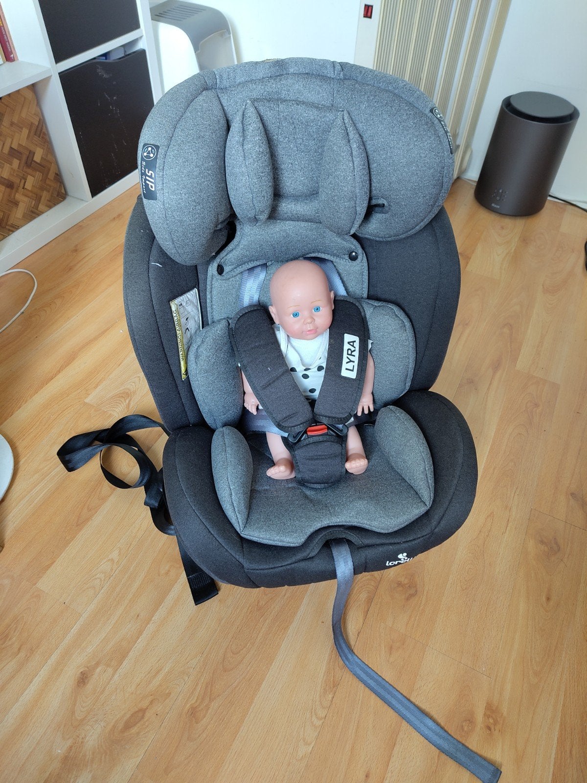 Lorelli Lyra autostoel - Grijs, verstelbaar, met Isofix, 9 t/m 18 kg, Zo goed als nieuw, Ophalen, Overige merken