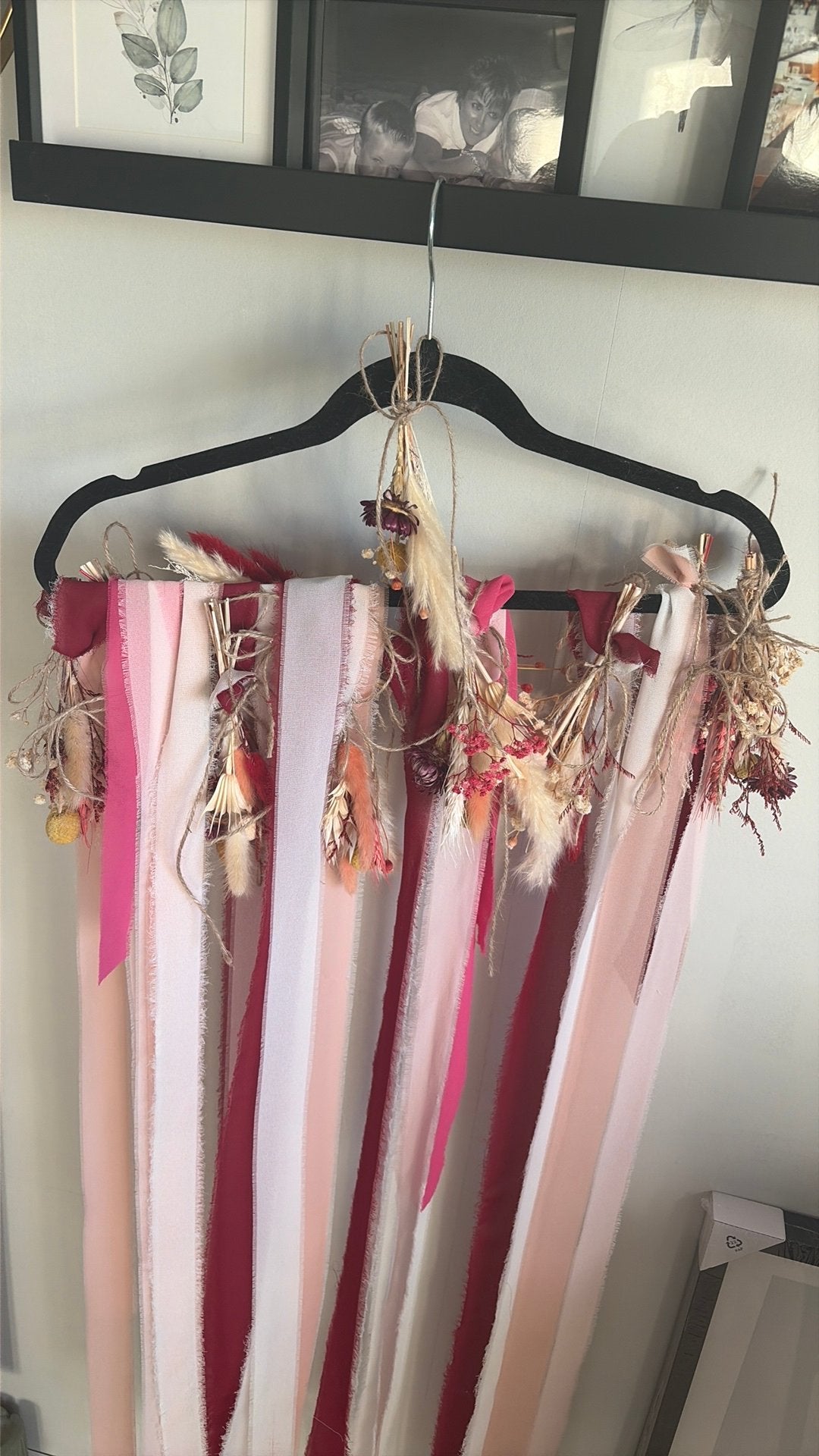 Stoeldecoratie bruiloft, Ophalen of Verzenden, Zo goed als nieuw, Geboorte of Huwelijk